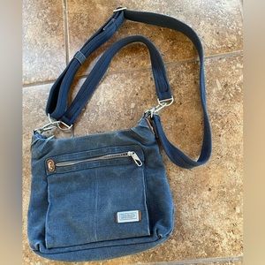 Travelon Blue Canvas Crossbody gently used